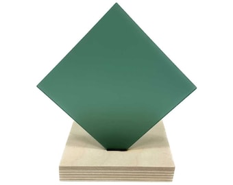 Dark Green Cast Acrylic - Frosted Two Sides - 1/8" / 3mm Sheets for Laser Cutting & Engraving
