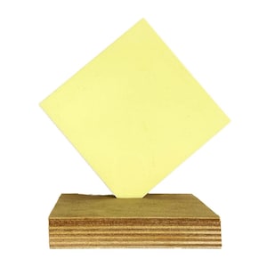 Yellow Pastel Cast Acrylic - Matte One Side - 1/8" / 3mm Sheets for Laser Cutting & Engraving