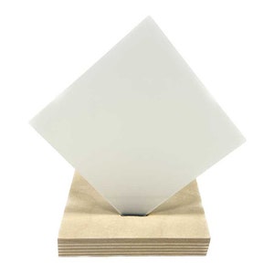 White Frosted Cast Acrylic - Frosted One Side - 1/8&quot; / 3mm Sheets for Laser Cutting & Engraving
