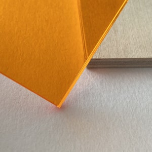 Acrylic (transparent Orange) - Etsy Canada