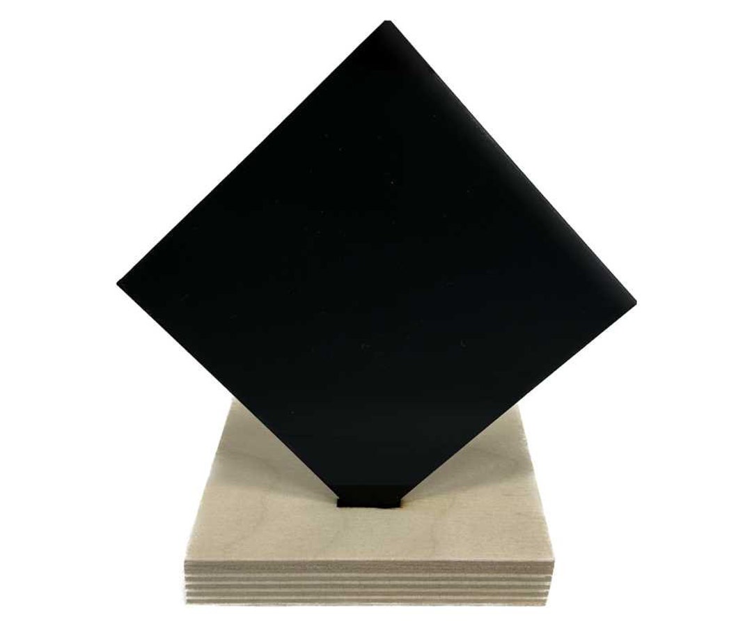 Green Cast 100 Recycled and Recyclable Cast Acrylic Black Opaque Laser