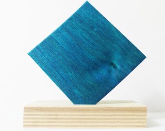 Turquoise Blue Dyed Birch Veneer