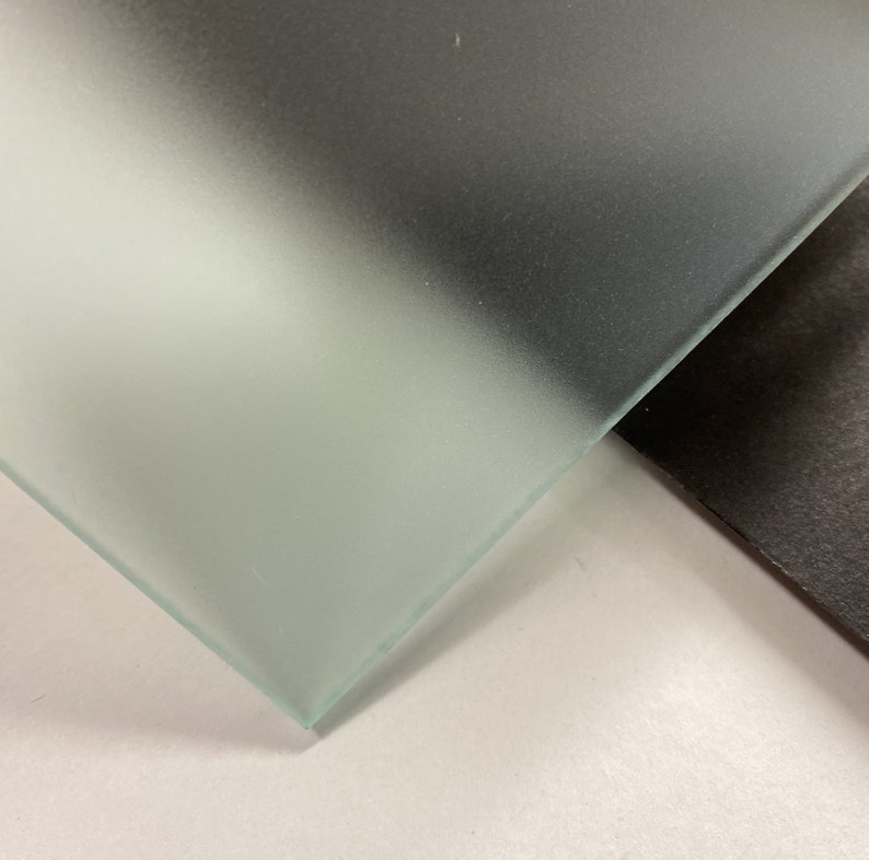 Frosted Glass Look Acrylic frosted White With Blue/green Hue Etsy