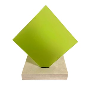 Acid Green Cast Acrylic - Frosted Two Sides - 1/8&quot; / 3mm Sheets for Laser Cutting & Engraving