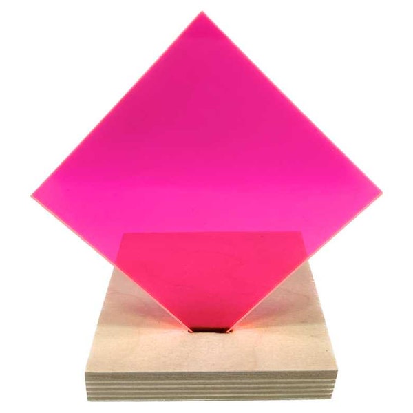 Acrylic (Fluorescent Transparent Pink)