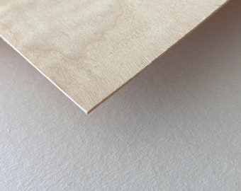 Birch Plywood - Specialty Sustainable Thin Stock (1/32" and 1/16" thick) - Laser Safe Plywood for Cutting and Engraving