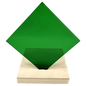 Green Transparent Acrylic - 1/16&quot;, 1/8&quot; and 1/4&quot; Cast Acrylic for Laser Cutting & Engraving