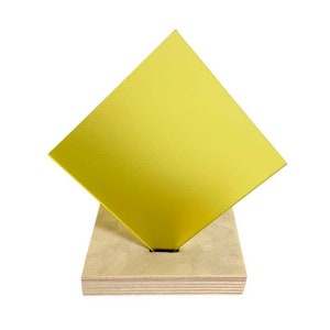Light Yellow Cast Acrylic - Frosted Two Sides - 1/8&quot; / 3mm Sheets for Laser Cutting & Engraving