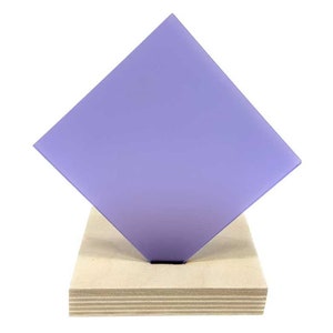 Lilac Purple Cast Acrylic - Frosted Two Sides - 1/8&quot; / 3mm Sheets for Laser Cutting & Engraving