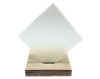 Clear Frosted Cast Acrylic - Frosted One Side - 1/8" / 3mm Sheets for Laser Cutting & Engraving
