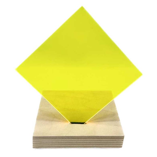 Acrylic (Fluorescent Transparent Yellow)