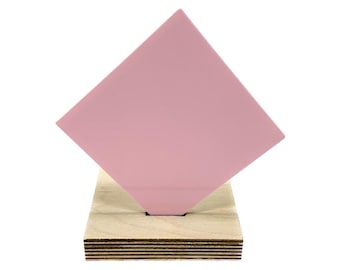 Dark Pink Pastel Cast Acrylic - Matte One Side - 1/8" / 3mm Sheets for Laser Cutting & Engraving