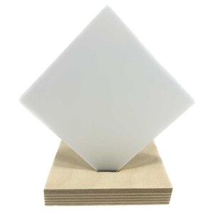 Recycled Acrylic (Frosted Translucent Opal White) - Frosted Two Sides