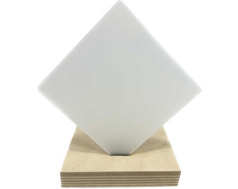 Recycled Acrylic (Frosted Translucent Opal White) - Frosted Two Sides