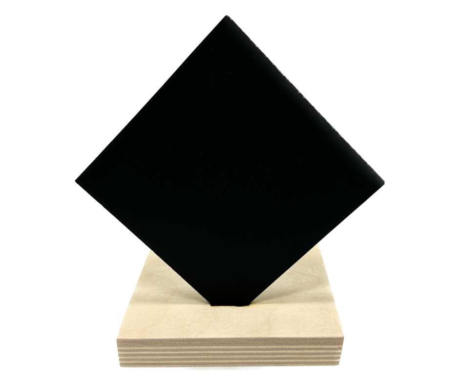 AOPULE 6 Pack Black Acrylic Sheet,6x6inches Black Cast Acrylic