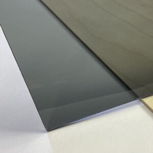 Dark Gray Smoke Transparent Acrylic Plexiglass #2074-1/8" x 6" x 12" 3 Pack 