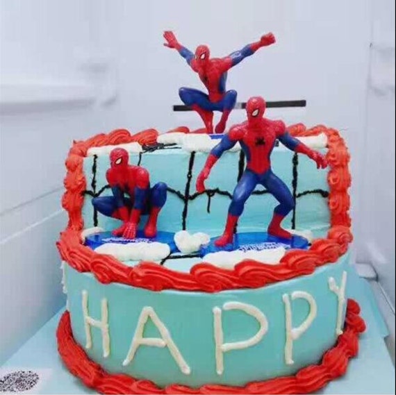 14-Piece Superhero Action Figure Set - 6.5 Inch Tall Collectibles, Cake Topper Decor