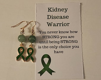 Kidney Disease Awareness Earrings