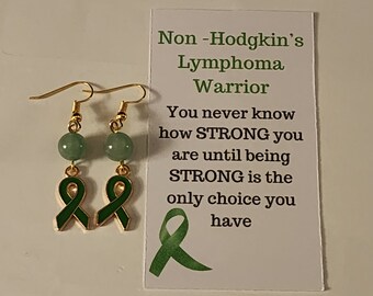 Non-Hodgkin's Lymphoma Awareness Earrings