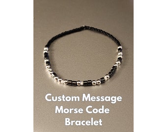 Morse-Code-Armband - Personalisiert mit Deiner eigenen Textbotschaft