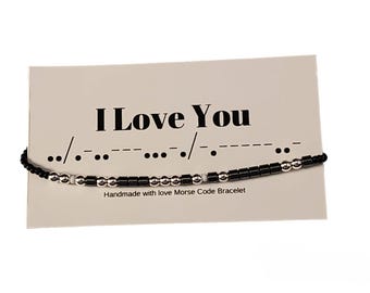 Pulsera con código Morse 