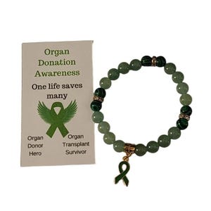 Pulsera de concienciación sobre la donación de órganos, pulsera de concienciación sobre el receptor de órganos, pulsera de concienciación sobre el trasplante de órganos