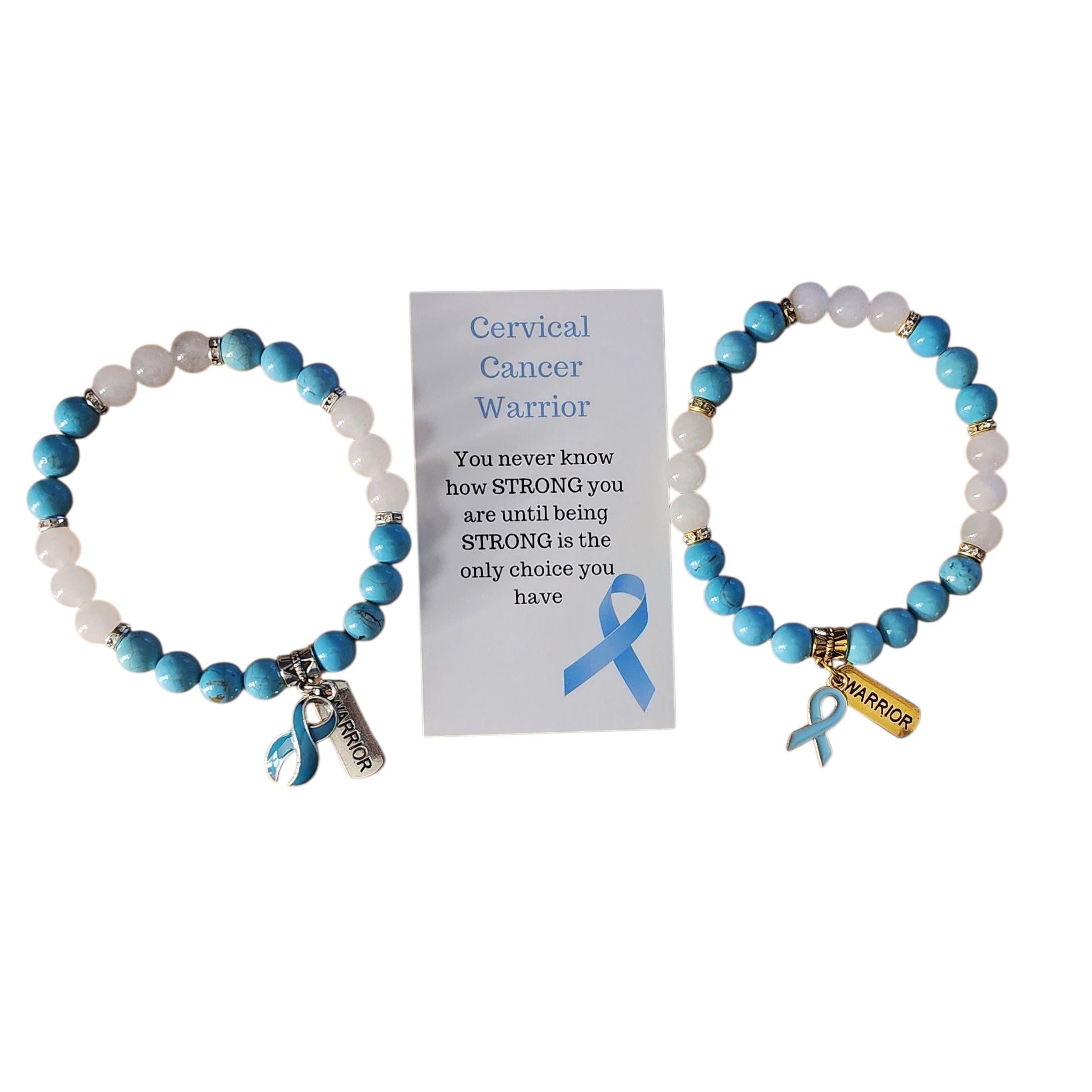 Cervical Cancer Awareness Beaded Bracelet - Etsy