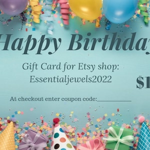 Carta regalo EssentialJewels2022 - 100 dollari, download digitale