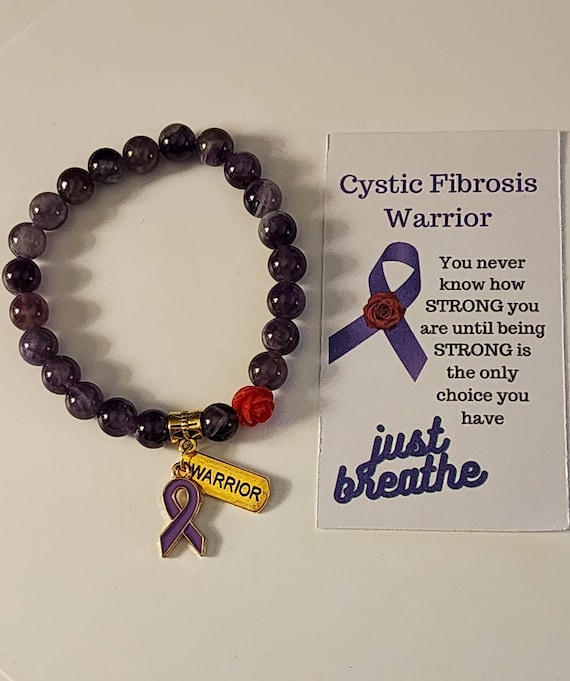 Cystic fibrosis awareness bracelet sale