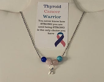 Thyroid Cancer Awareness Necklace