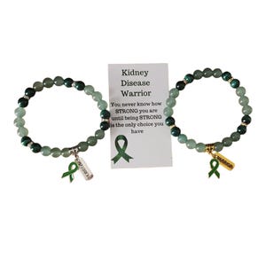 Kidney Disease Awareness Beaded Bracelet