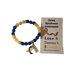Down Syndrome Awareness Beaded Bracelet