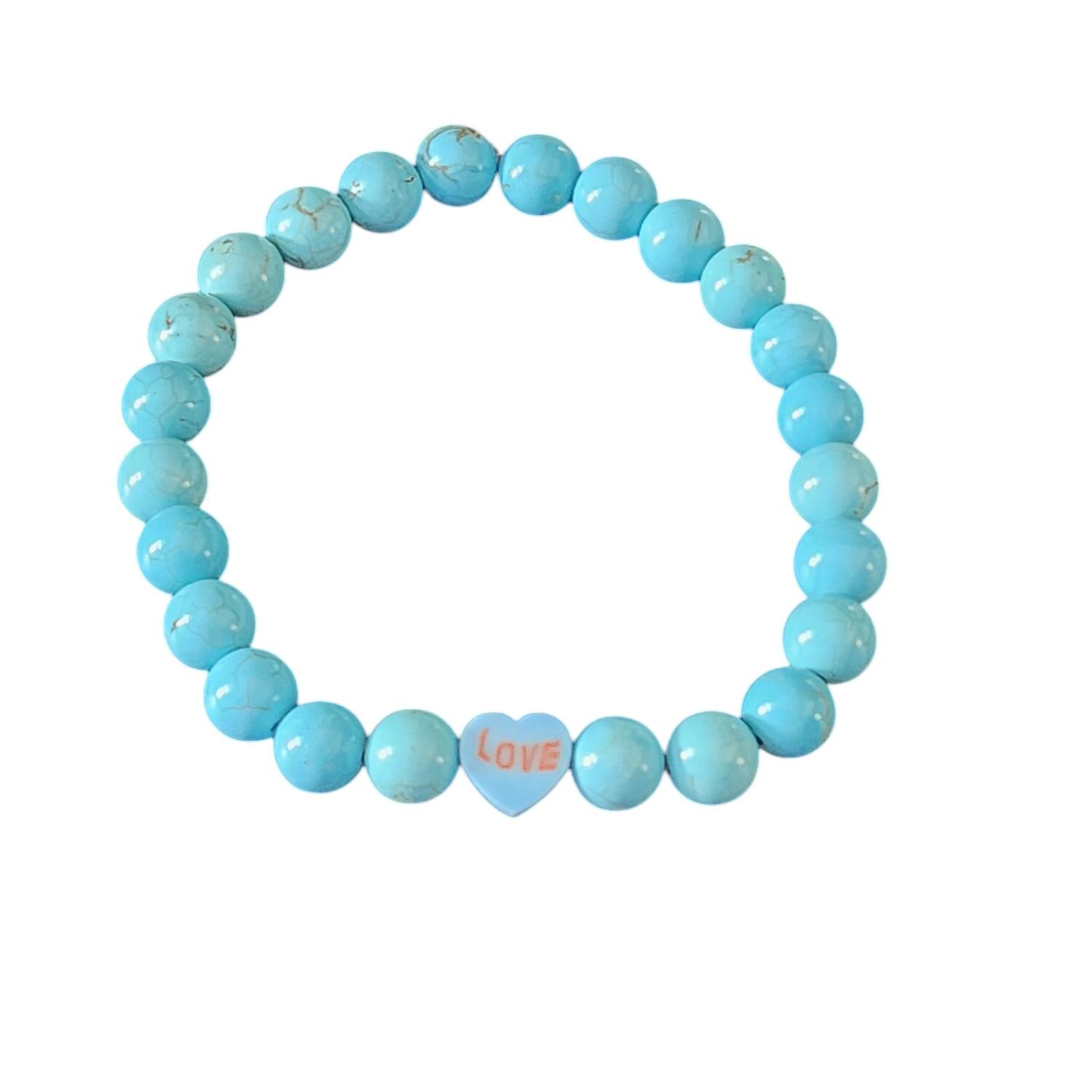 バレンタイン カンバセーション ハート ビーズ ブレスレット