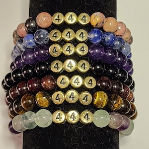 Angel Number 444 Crystal Bracelets