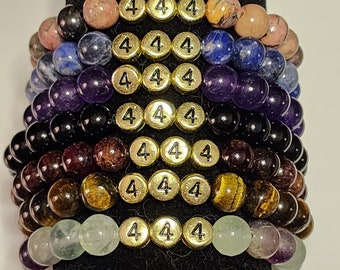 Angel Number 444 Crystal Bracelets