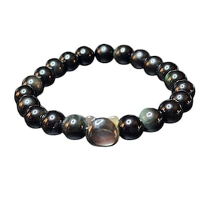 Obsidian Cat Lover&#39;s Bracelet