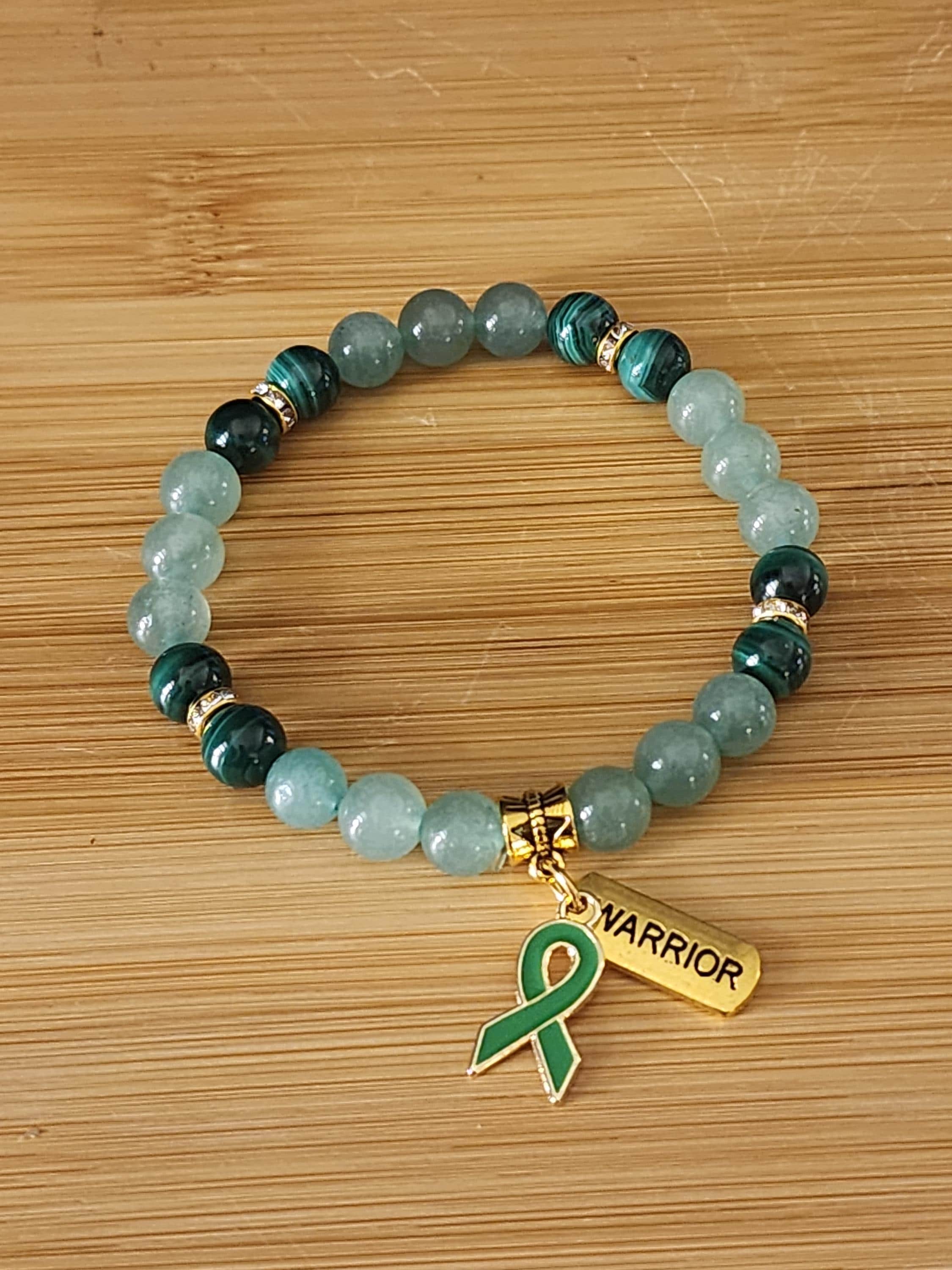 Kidney Cancer Awareness Bracelets - Pack Of 5 Orange Ribbon Charm Bracelets For Fundraising - View #2