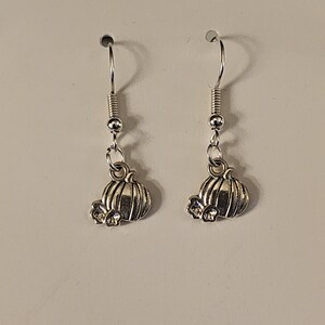 Halloween Pumpkin Drop Earrings
