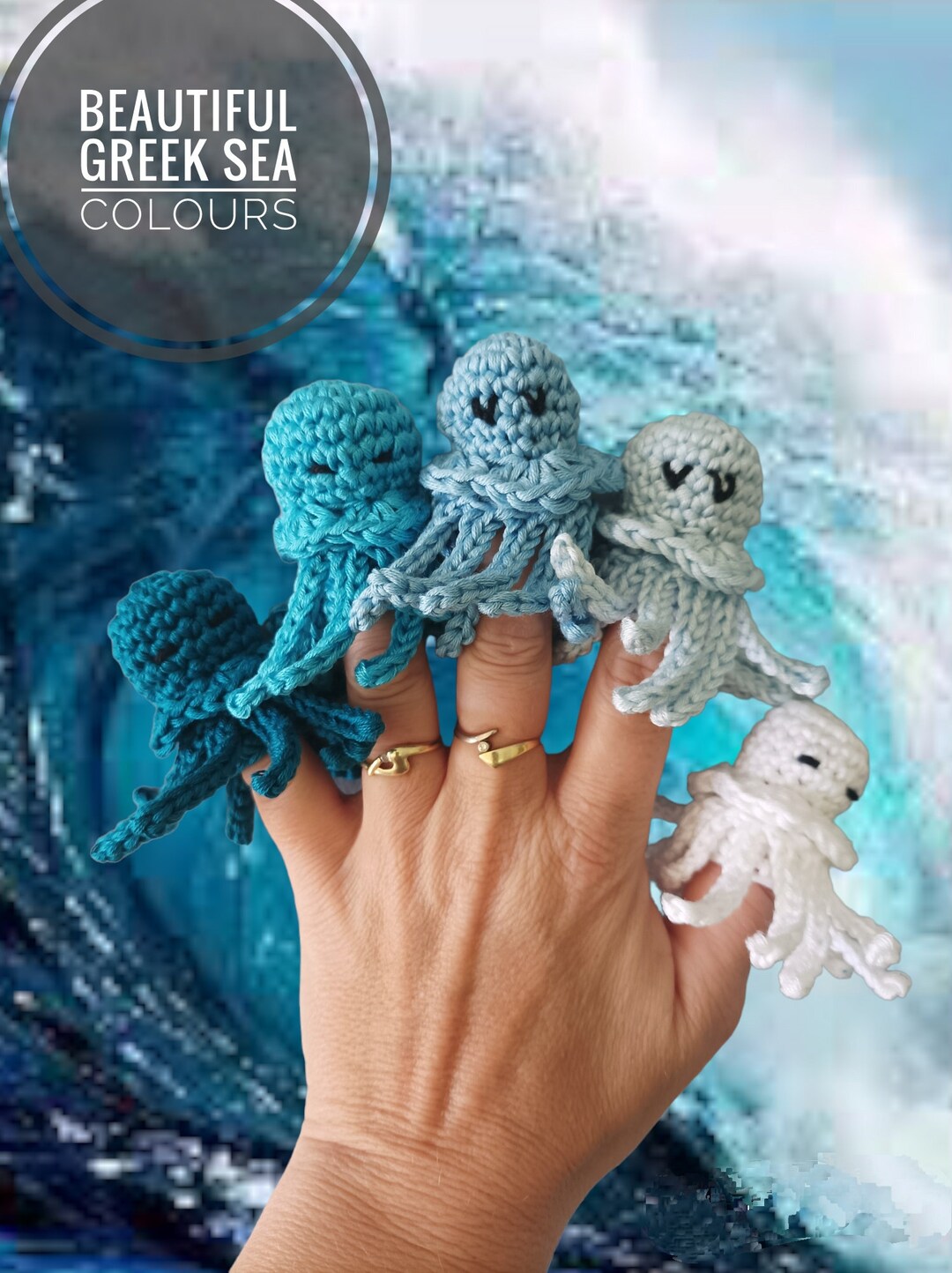Jellyfish Finger Puppets for Kids Cute Silly Hand Puppet Etsy UK
