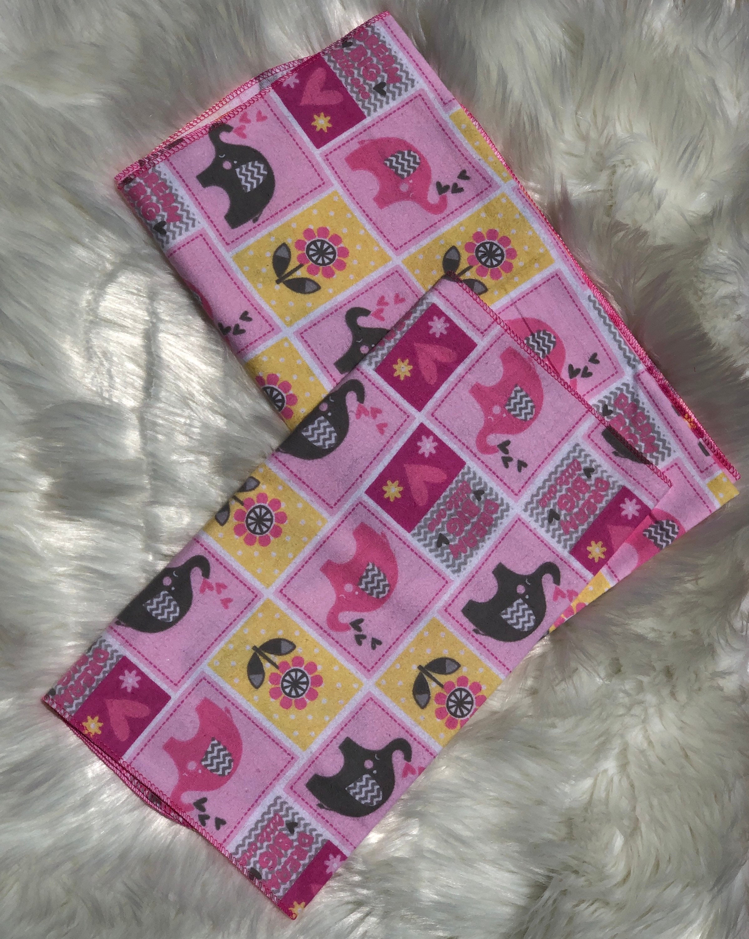 Baby girl burp rag & blanket Etsy