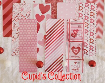 Bookmark Set of 3, Cupid's Collection, Valentine's Day Bookmarks, Gifts For Her, Book Lover Gifts, Book Accessories, Laminated Bookmarks