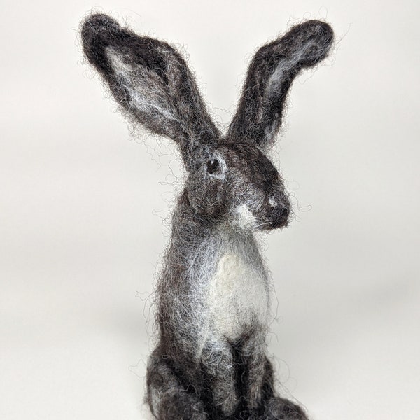 Needle Felted Animal Hare sculpture Gift Fibre Art