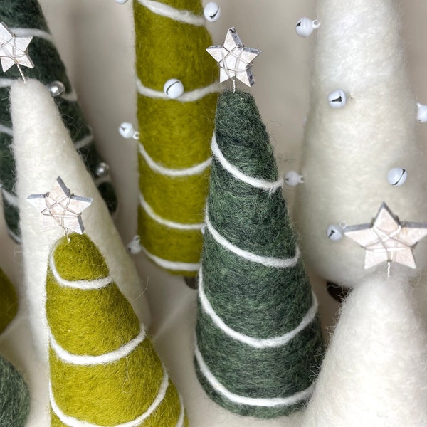 Needle felted christmas tree