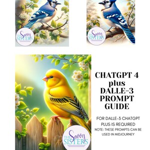 May include: A digital illustration of a bluebird perched on a branch with white blossoms. The bird is facing the right side of the image. The background is a light blue sky with white clouds. The image includes the text "The Savvy Sisters".