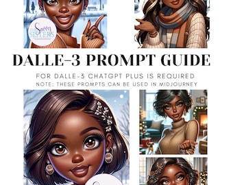 Dall-E3 & ChatGPT v4 Ai Art Prompt Guide | 8 Prompts | Christmas Theme | High Fashion Style