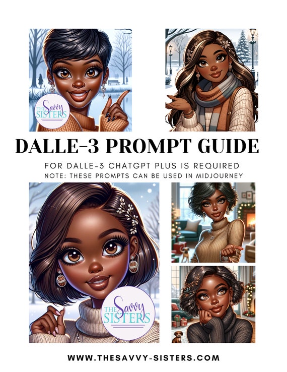 Dall-E3 & ChatGPT v4 Ai Art Prompt Guide | 8 Prompts | Christmas Theme | High Fashion Style
