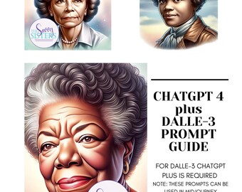 GUIDE D'INTERVENTION DALLE-3 : outil de téléchargement numérique, inspiration créative, femmes influentes afro-américaines historiques