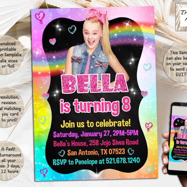 Jojo Siwa Birthday Party Etsy