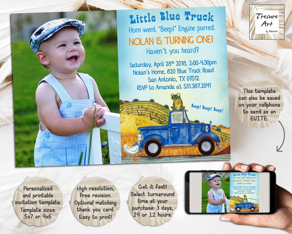 18+ Little Blue Truck Birthday