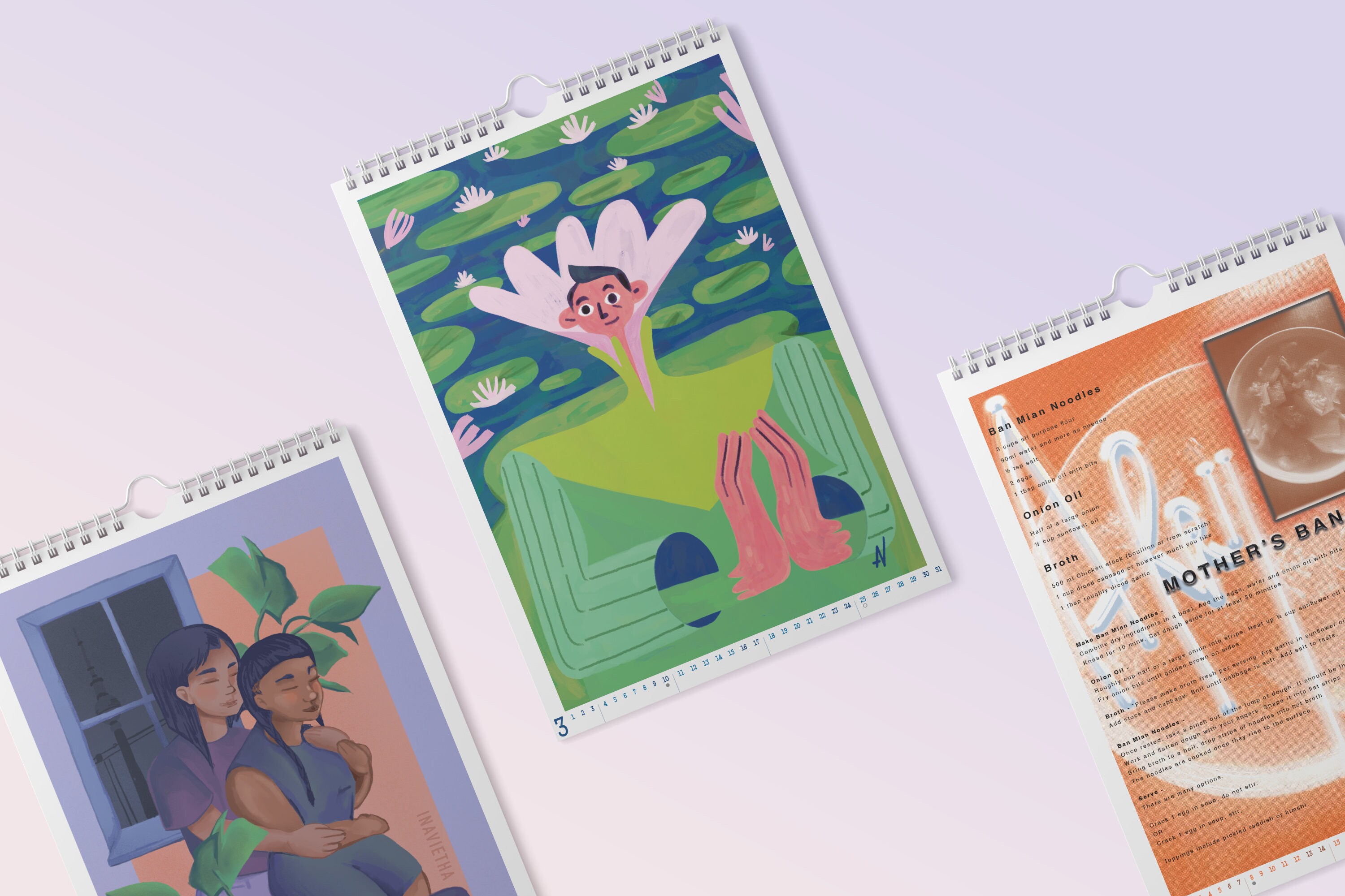 Queer Calendar 2024 Asian Diaspora Empowerment Intersectional Wall